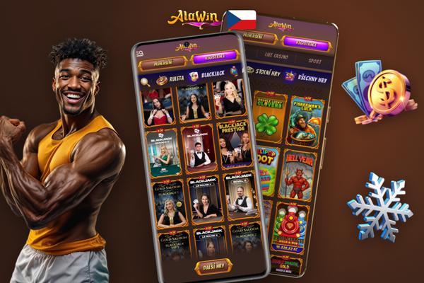 Pokladna aplikace Alawin Casino s platebními metodami Visa, Skrill a Bitcoin