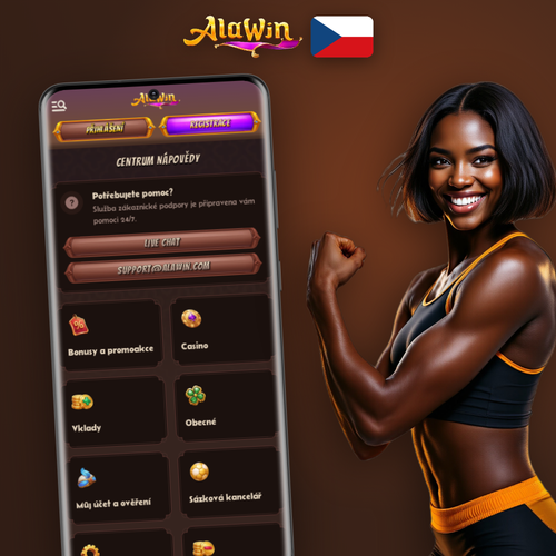 Alawin Casino zákaznická podpora – operátorka live chatu připravena pomoci 24/7