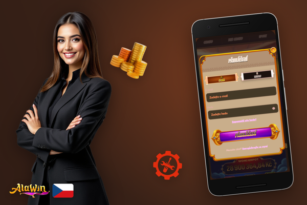 Nastavení účtu Alawin Casino s aktivním dvoufaktorovým ověřením a denními limity vkladů
